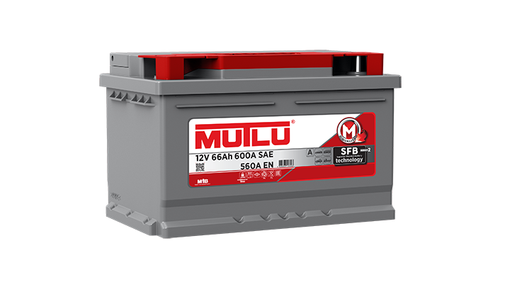 MUTLU Autobatterie 12V 66Ah Starterbatterie ersetzt 64AH 65AH 66AH